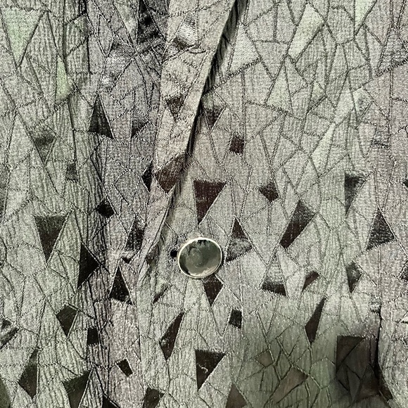 Shein Women’s Black Geometric Print Blazer Size Large - Picture 6 of 7